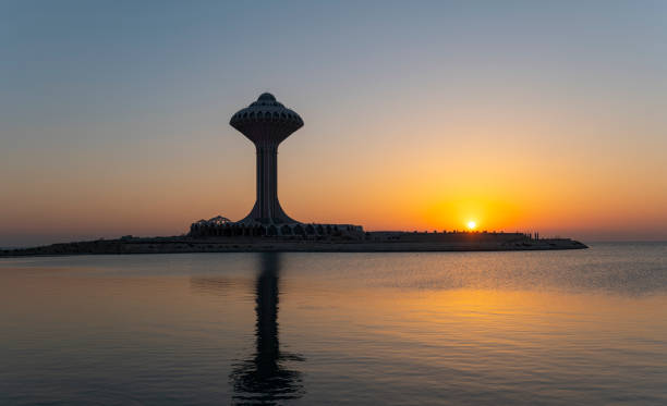 istock Al Khobar Water Tower during sunrise, Eastern Province, Saudi Arabia 1304509444