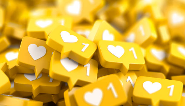 istock Social media notification like icon 1304515700