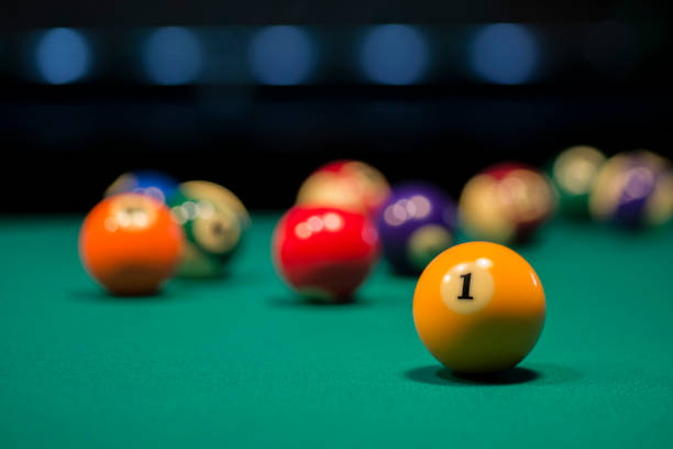 istock American pool balls on a pool table with number two in focus 1304515712