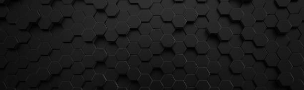 istock 3D black honeycomb Background Photo Illustration 1304516544