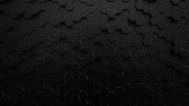istock 3D black honeycomb Background Photo Illustration 1304516771