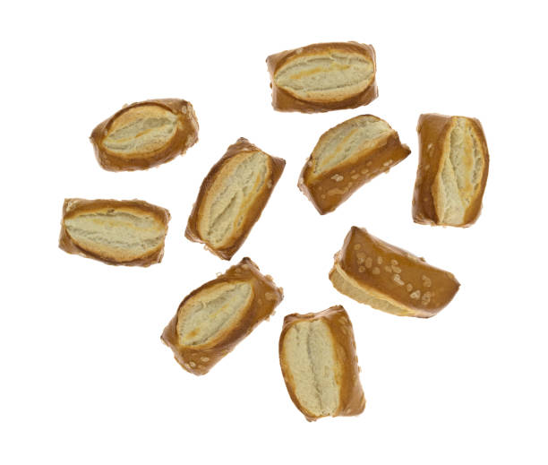 istock Bite size sourdough pretzels on a white background 1304517795