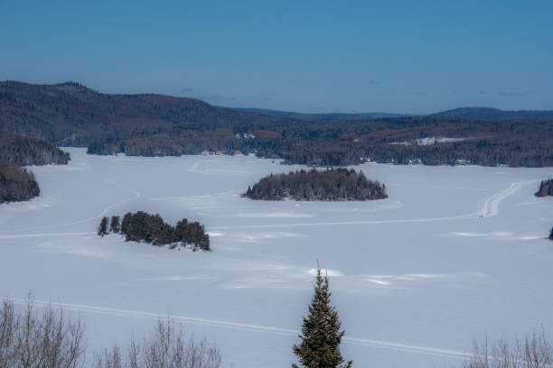in Quebec in december by a very cold day