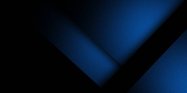 istock Abstract dark neon blue line background 1304521253