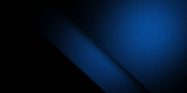 istock Abstract dark neon blue line background 1304521296