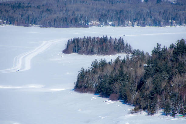 istock Icy lake in the Canadian winters 1304521359
