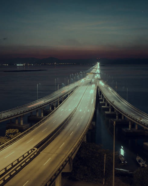 istock Aerial view of Penang bridge 1304522797
