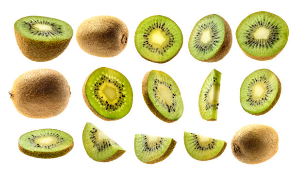 istock A set of kiwi. Isolated on a white background 1304522948