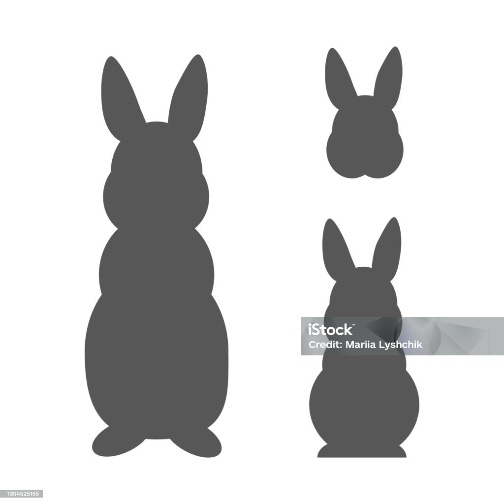 Bộ Sưu Tập Hình Bóng Thỏ Hình Minh Họa Đầu Thỏ Đứng Ngồi Và Đầu ...