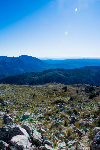istock Mountain landscape with mountains in the distance 1304526053