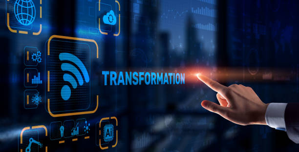 istock Business Digital Transformation. Future and Innovation Internet and network concept. Technology background 1304526065