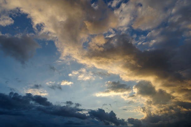 istock Scenic view of cloudy sky during sunset 1304527368