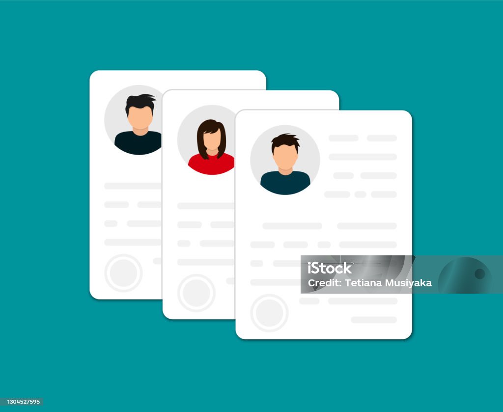 Identification Profile Picture Example Identification Personal Info Data Personal Profile Document With Photo ...