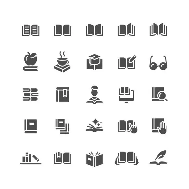 Vector illustration of Book Flat Icons