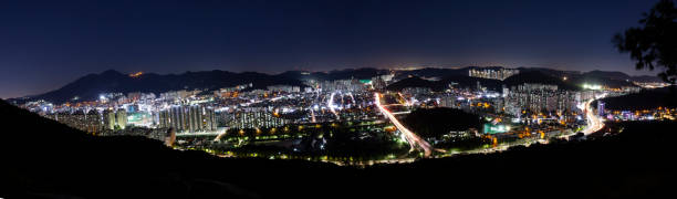 the spectacular night view of Anyang.
