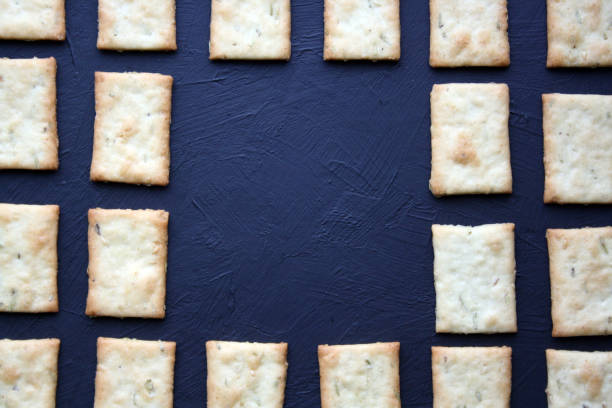 istock Crackers with rosemary and dill. Culinary background. 1304530615