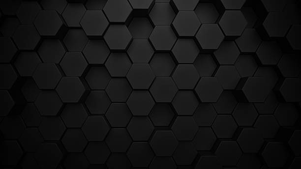 istock 3D black honeycomb Background Photo Illustration 1304533044