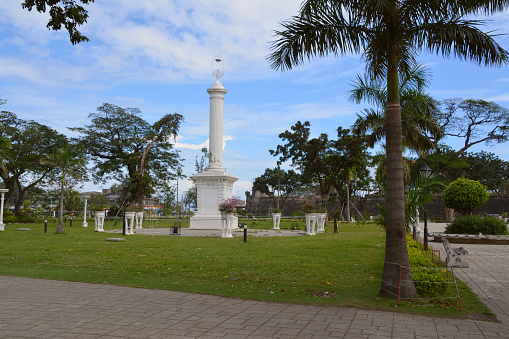 Obelisk in Plaza Independencia, one of the most significant sites in the history of Cebu City, Philippines.