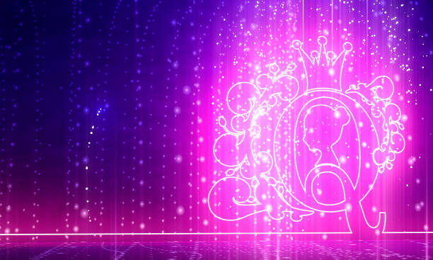 istock Vintage queen silhouette. 1304535842