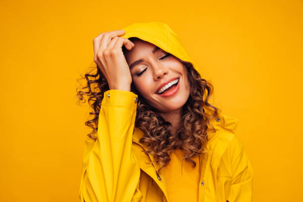 istock Woman in raincoat 1304542975