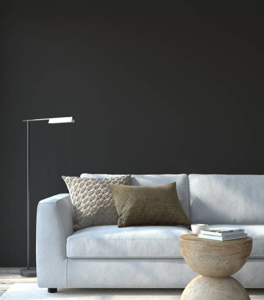 istock Modern living room interior. Interior mockup. 3d render. 1304551032