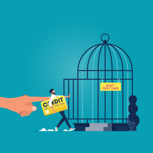 istock Debt trap-Forbidden or freedom of financial concept 1304551168