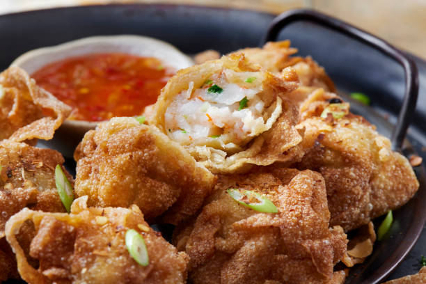 Crispy Fried Shrimp Balls with a Sweet Chili Dipping Sauce