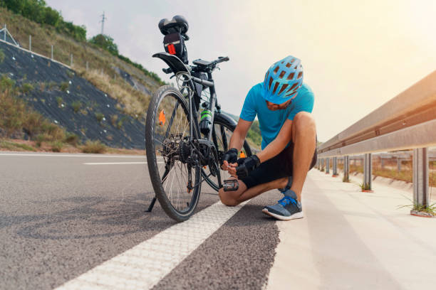 istock On the road with a bicycle 1304555289