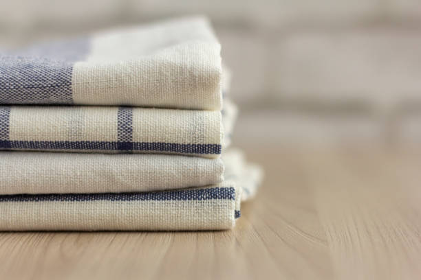 istock A stack of folded kitchen towels lies on the surface. 1304557292