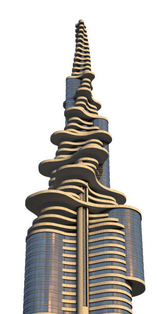 istock Futuristic City Architecture Close-up 1304558744