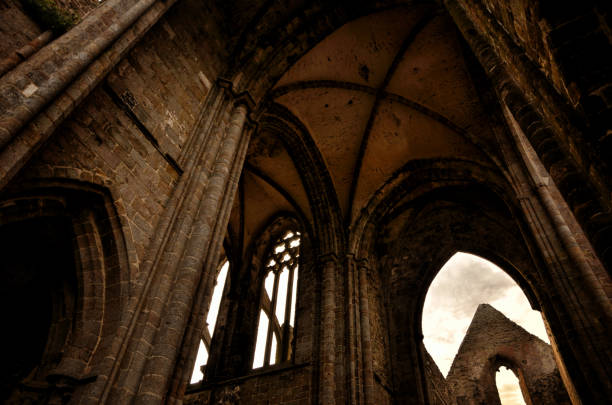 One of the most beautiful and famous destination in Brittany, France, Saint Mathieu and his Abbey
