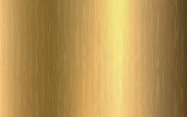 ilustraciones, imágenes clip art, dibujos animados e iconos de stock de gradiente metálico dorado con arañazos. efecto de textura de superficie de lámina de oro. ilustración vectorial - latón