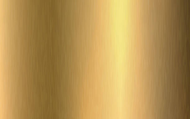 Gold metallic gradient with scratches. Gold foil surface texture effect. Vector illustration Gold metallic gradient with scratches. Gold foil surface texture effect. Vector illustration. brass stock illustrations
