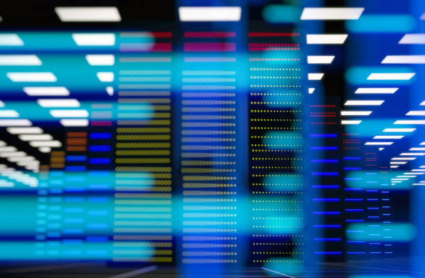 istock Abstract of server room in data center 1304569510