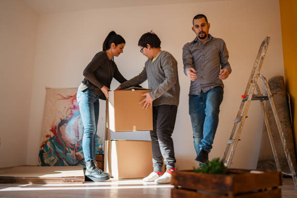 istock Let's pack up all in carton boxes 1304570529