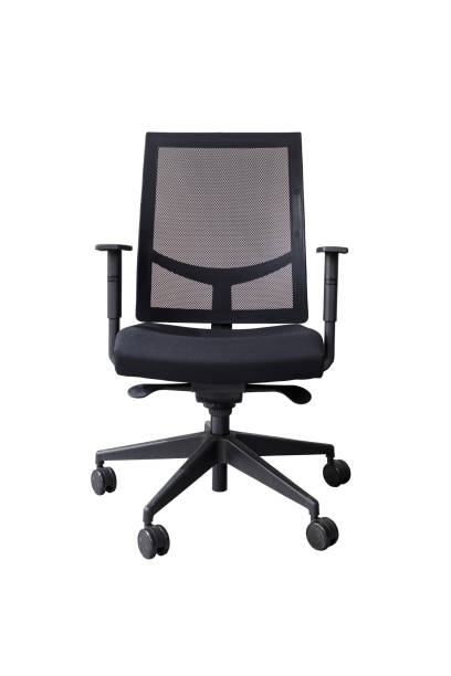 istock Modern black office chair isolated on white background 1304570719