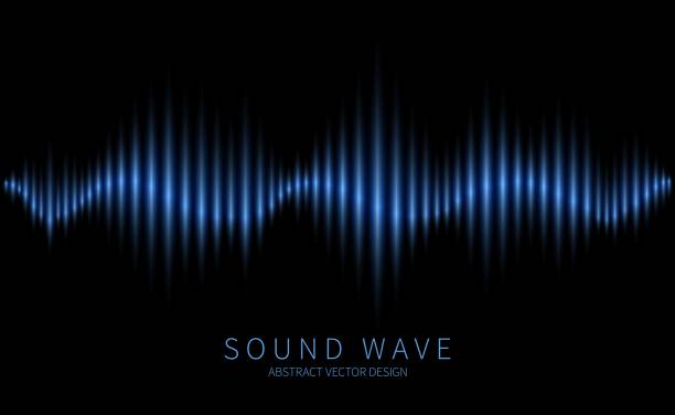 istock Abstract sound wave. Electromagnetic oscillation, music waveform, radio and voice waves. Modern electronic soundtrack technology vector background 1304573493