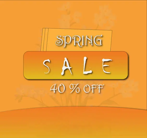 SPRING SEASON 40 % DEAL OFFER READY MADE IMAGE