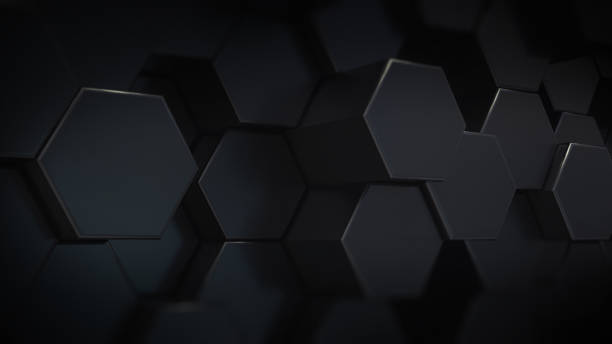 istock 3D black honeycomb Background Photo Illustration 1304576553