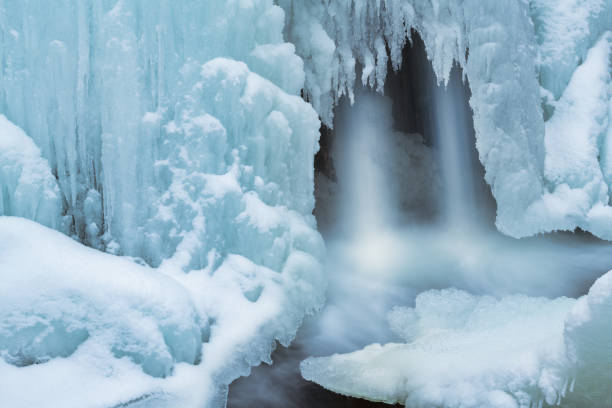 istock Winter, Comstock Creek Cascade Framed by Ice 1304578034