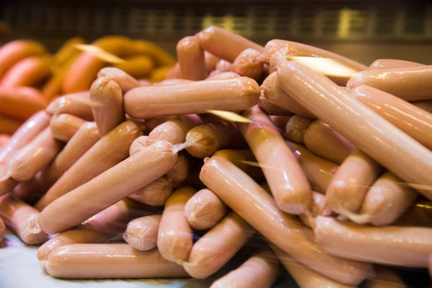 istock Sausage department in the store 1304581902