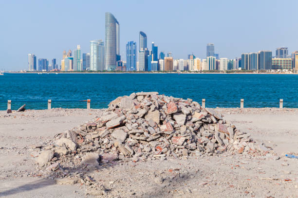 istock A pile of construction garbage. Abu Dhabi 1304584516
