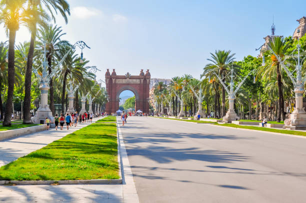 Triumphal Arch (Arc de Triomf) in Barcelona, Spain