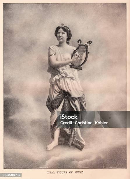 Common Angel String Instrument Angel Plays Stringed Musical Instrument In Heaven Stock Illustration ...
