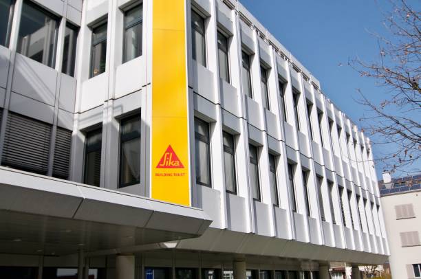 Sika AG company headquarters in Zug, Switzerland stock photo