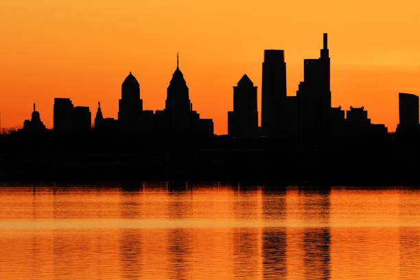 Philadelphia skyline at dusk
