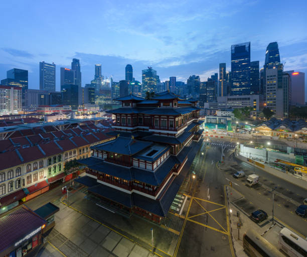 istock Buddha Tooth temple in Chinatown, Singapore 1304599600
