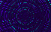 Circling Abstract Tech Zoom Background