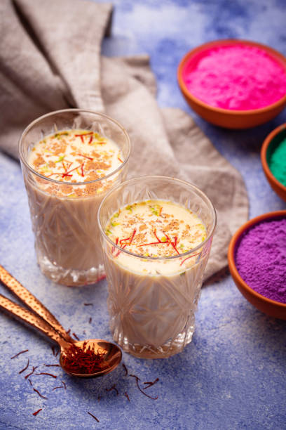 istock Traditional Indian drink thandai with saffron 1304600602
