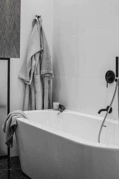 istock bathtub interior bathroom luxury apartment with decor 1304600719